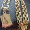 Lant medalion inox placat = 60 ron