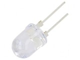 LED 10mm Portocalie Convexă cu Unghi de 30&deg; - Nr. Term: 2, Optosupply