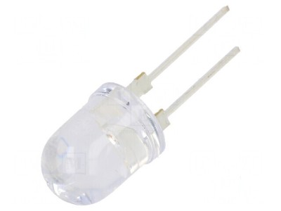 LED 10mm Portocalie Convexă cu Unghi de 30&amp;deg; - Nr. Term: 2 foto