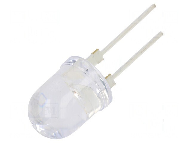 LED 10mm Portocalie Convexă cu Unghi de 30&deg; - Nr. Term: 2