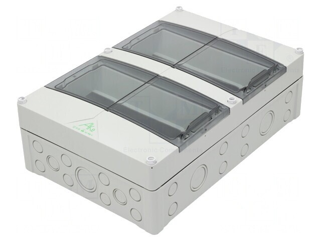 Carcasă pentru aparatură modulară IP55 gri 24 module