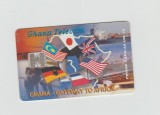 bnk card Cartele telefonice - Ghana - Ghana Telecom - Gateway to Africa - Col:GH-GHT-0008 (2000/01)