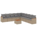 Cumpara ieftin Patio Sofa Set 9-Locuri Beige and Grey