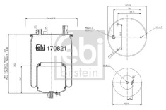 FEBI BILSTEIN 170821 Burduf, suspensie pneumatica