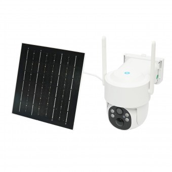 Camera supraveghere cu panou solar 4MP WIFI cartela sim 4G, rotativa 360 grade PTZ cu senzor de miscare, detectie umana si aplicatie iCSee