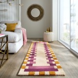 Cumpara ieftin Covor traversa Lois Scallop Kai Wool Verde 60X230 cm, Flair Rugs