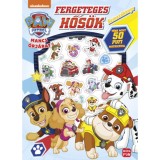 Mancs Őrj&aacute;rat - Fergeteges hős&ouml;k - Sz&iacute;nezők&ouml;nyv pufi matric&aacute;kkal