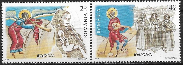 B1449 - Romania 2014 - Europa 2v. neuzat,perfecta stare