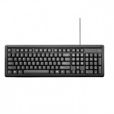 Tastatura HP 100, Wired, 450 x 147.5 x 25.3 mm, USB, Taste Numerice, Black foto