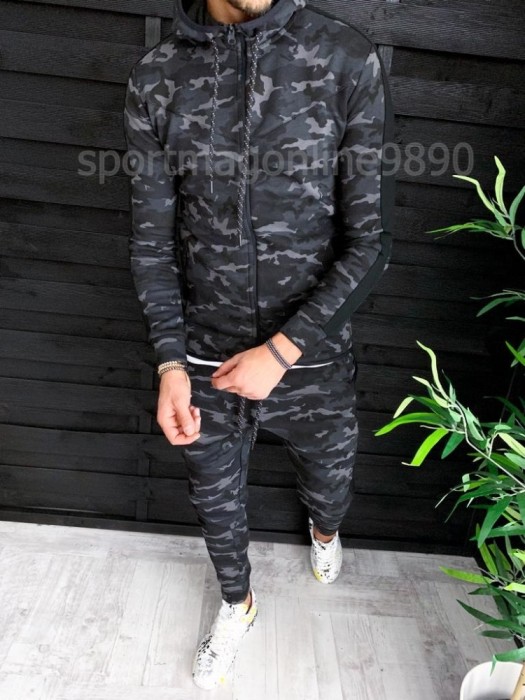 Trening barbati Camuflaj US ARMY - Bluza si Pantaloni Conici - Calitate Premium Trening barbati Camuflaj US ARMY - Bluza si Pantaloni Conici - Calitate Premium