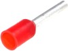 Terminal cablu izolat rosu 1mm&sup2;, lungime 10mm, cupru cositorit, NINIGI, montare crimpat