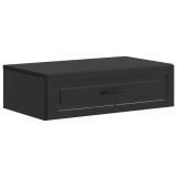 vidaXL Masă laterală montată pe perete Negru 59 x 34,5 x 17 cm 899336