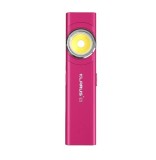 Cumpara ieftin Lanterna EDC Klarus E5, 600 lm, baza magnetica, clips, incarcare USB-C, EDC, dublu LED pentru apropiere si distanta, roz