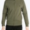 Bluza barbati cu fermoar si maneca lunga verde, XL