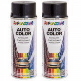 Pachet 2 x Vopsea spray auto Dacia gri petrol metalizata Dupli Color 350 ml, DUPLI-COLOR
