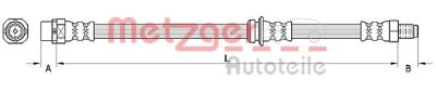 Conducta / cablu frana BMW Seria 3 Cupe (E92) (2006 - 2013) METZGER 4110946 foto
