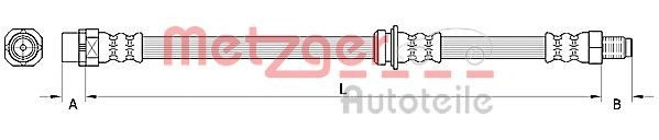 Conducta / cablu frana BMW Seria 3 Cupe (E92) (2006 - 2013) METZGER 4110946