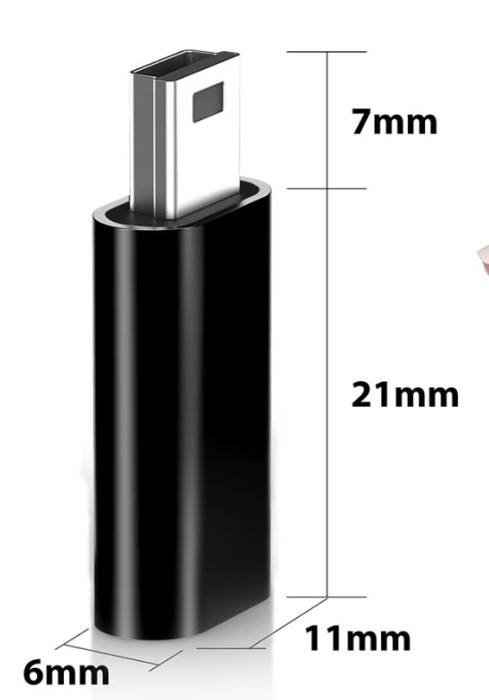 Adaptor Type C la Mini USB
