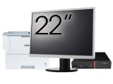 Pachet Calculator LENOVO Thinkcentre M600 Tiny, Intel Pentium J3710 1.60-2.64GHz, 4GB DDR3, 120GB SSD + Monitor 22&amp;quot; &amp; Imprimanta Brother HL-L6300