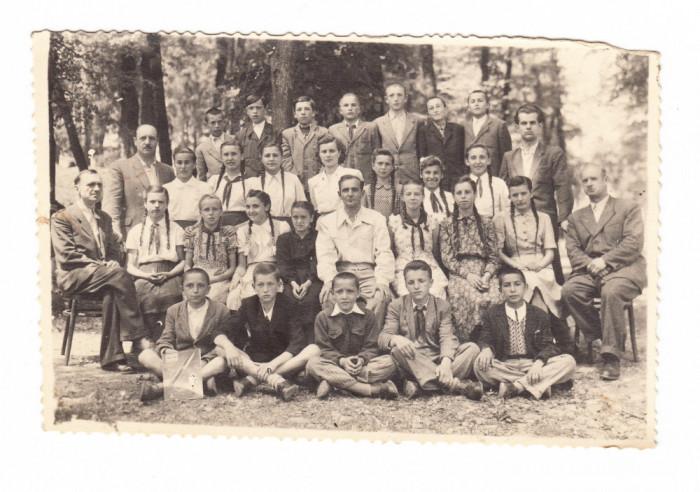 Foto clasa de elevi, 1954