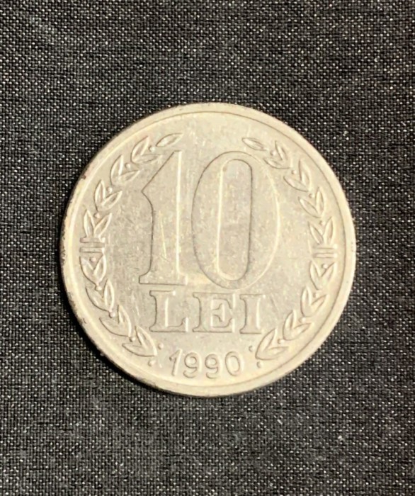 Moneda 10 lei 1990