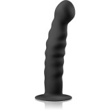 EasyToys Ribbed Dong dildo anal black 14,5 cm