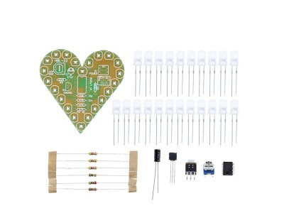 Kit montaj inima cu led-uri verzi OKY1315-Green foto