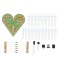 Kit montaj inima cu led-uri verzi OKY1315-Green
