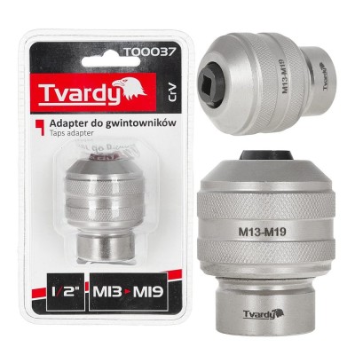 Adaptor pentru biti, 1 / 2&amp;quot;, M13-M19, Cr-V, Tvardy T00037 foto