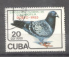 Cuba 1985 Expo, Colombofilia, used AE.020, Stampilat