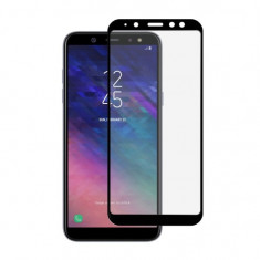 Folie Sticla NanoGlass pentru Samsung Galaxy A6 2018 3D Full Cover acopera tot ecranul 015mm Negru foto