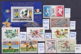 Lot filatelic Sport / Fotbal - Coliță Coreea de Nord (Mexico '86), Ungaria, Franța, Cuba, Cehoslovacia, Rom&acirc;nia -A991