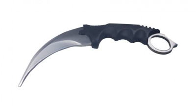 Cutit de vanatoare karambit IdeallStore&amp;reg;, Comando Blade, 18.5 cm, argintiu foto