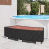 VidaXL Treaptă pentru spa, negru, 92 x 45 x 25 cm, poliratan