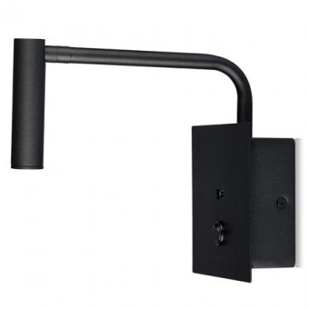 LAMPA LED PERETE 3W 3000K - NEGRU foto