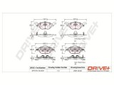 Dr!ve+ DP1010.10.0409 set placute frana,frana disc