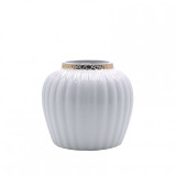 Cumpara ieftin Vaza din ceramica decorativa, 14 cm, alba