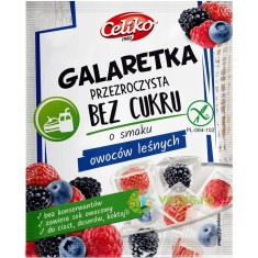 Jeleu Pudra cu Aroma de Fructe de Padure fara Gluten si fara Zahar 14g