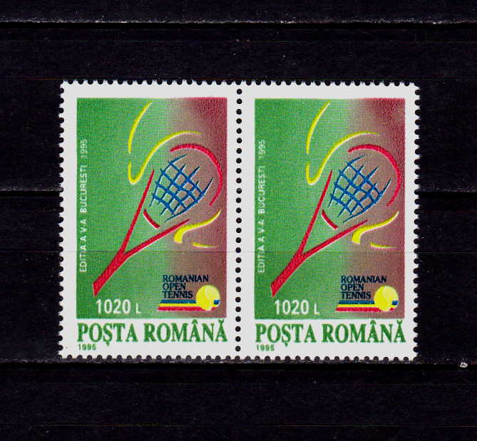 RO 1995 ,LP 1391 ,&quot;A V-a editie &quot;Open Tenis Bucuresti&quot;&quot; , pereche H, MNH