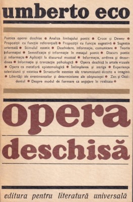 Umberto Eco - Opera deschisa foto
