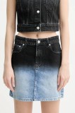 Moschino Jeans fustă din bumbac denim mini, drept, 0104 3719