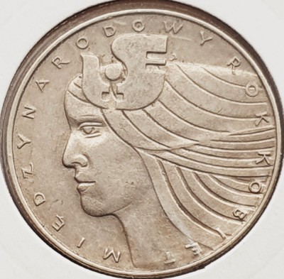 1791 Polonia 20 Zlotych 1975 International Women&amp;#039;s Year km 75 foto