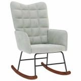 VidaXL Scaun balansoar, gri deschis, catifea 4016832