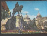 CPIB 24953 CARTE POSTALA - CLUJ NAPOCA. STATUIA LUI MATEI CORVIN, SCRISA SI NECIRCULATA, 1975