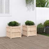 Cumpara ieftin Jardiniere de grădină, 2 buc., lemn masiv de pin