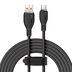 CABLU alimentare si date Baseus Pudding, Fast Charging Data Cable pt. smartphone, USB la USB Type-C 100W, 2m, negru &amp;quot;P10355703111-B2&amp;quot; (timbru verde 0. foto