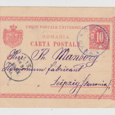Carte postala Darmanesti / Bacau - Leipzig ,1901