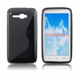 Husa Silicon S-Line Neagra Alcatel One Touch X&#039;Pop OT-5035 Protectie Premium