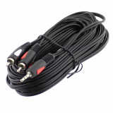 Cablu jack 3,5mm, RCA tata, 10m, Eco Line, Cabletech, L101743