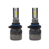 Set 2 becuri LED auto R6, 80W, 4000Lm, 6000k, Slot 9005, 48LED, Universal